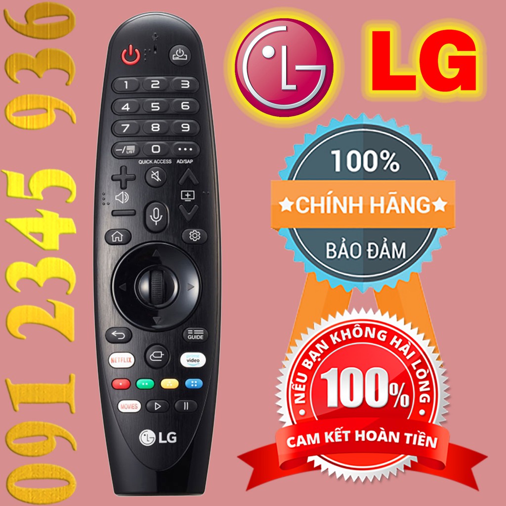 Điều khiển LG 2019 "GIỌNG NÓI" có "Chuột bay" mã số AN-MR19BA cho Tivi Smart xuất năm 2017 + 2018 + 2019. (Mẫu số 4)