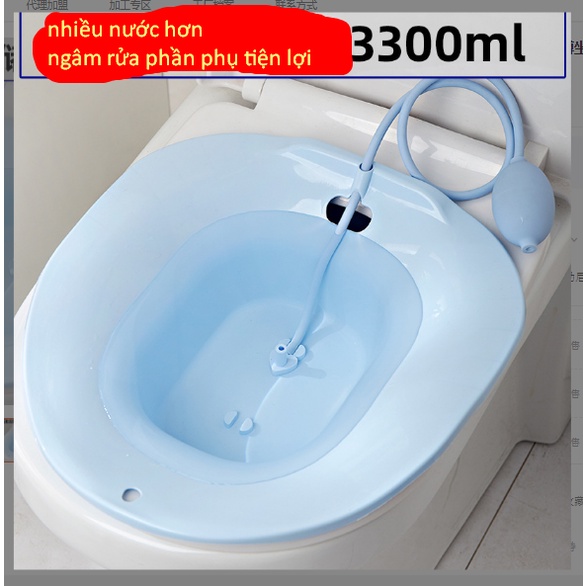[TẶNG MÓC TREO]Bộ chậu xông kèm vòi xịt giúp chị em vệ sinh phụ khoa dễ dàng, dành cho người bị trĩ sau phẫu thuật