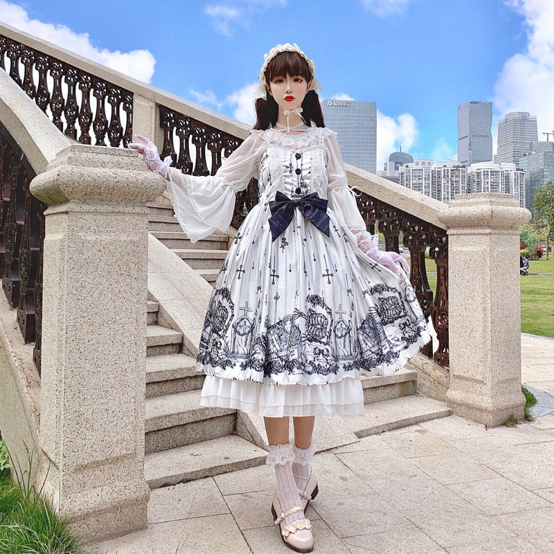 New Undertake Original Lolita Dress Custom-Built JK Lattice Skirt Hanfu Skirt Plans to Sample Processing OEM