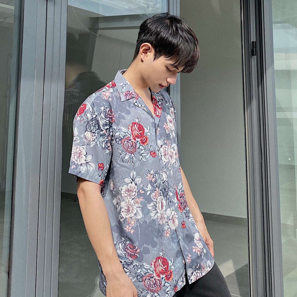 Áo Sơ Mi Nam Tay Ngắn Họa Tiết PEONY FLOWER - POLYS | Cao Cấp, Form Suông, Trẻ Trung, Phong Cách, Cá Tính, Thoáng Mát. | BigBuy360 - bigbuy360.vn
