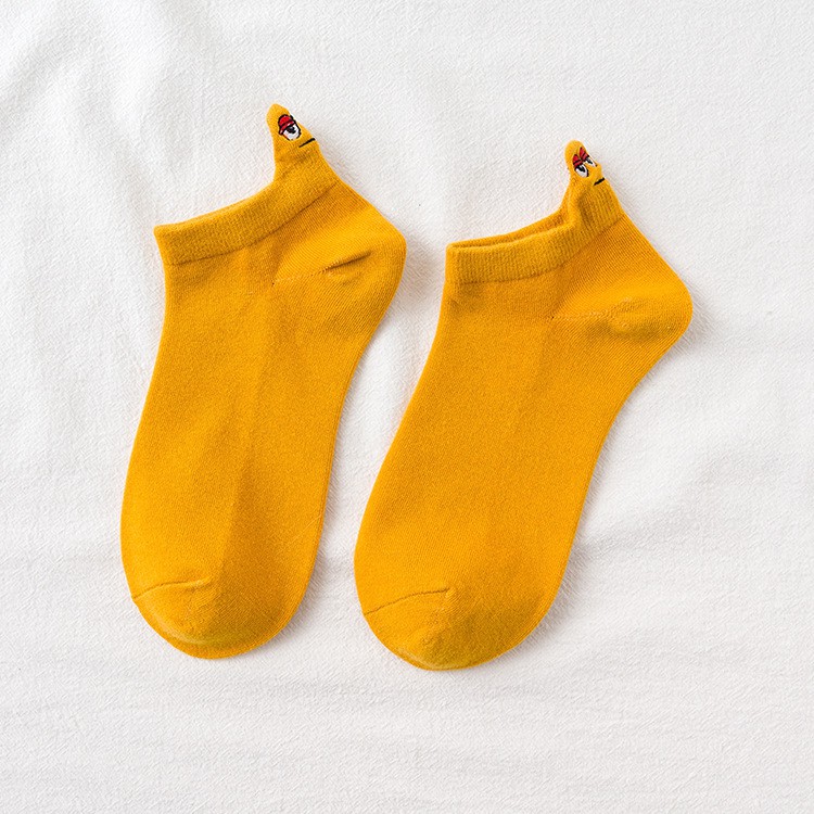 Vớ cotton mỏng cao đến mắt cá màu kẹo xinh xắn dễ thương cho nữ