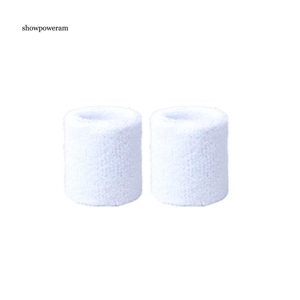 Set 2 Băng Quấn Bảo Vệ Cổ Tay Thấm Hút Mồ Hôi Khi Chơi Thể Thao