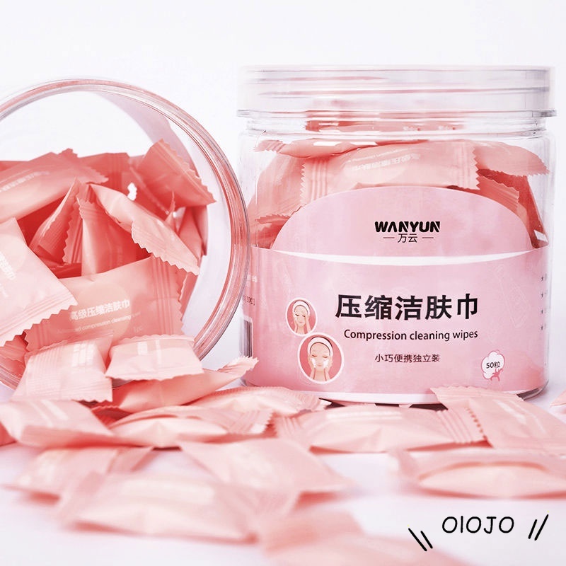 khăn lau mặt dạng nén bằng vải không dệt dùng một lần tiện lợi khi đi du lịch