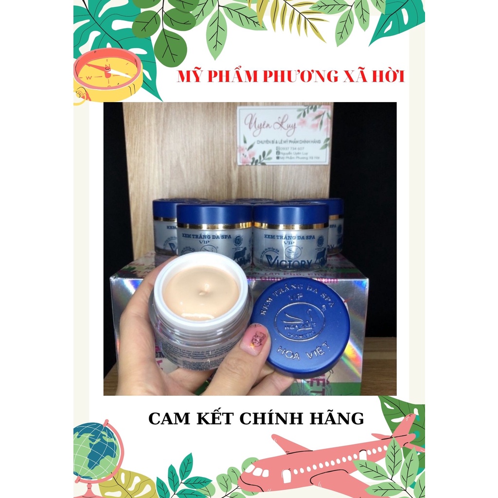 Kem trắng da victory spa hoa việt