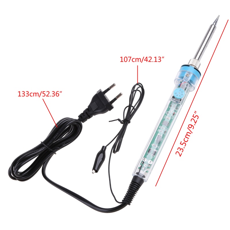 Mỏ Hàn Điện Không Chì 220V EU60W WER 907 Điều Chỉnh Nhiệt Độ Không Đổi Màu