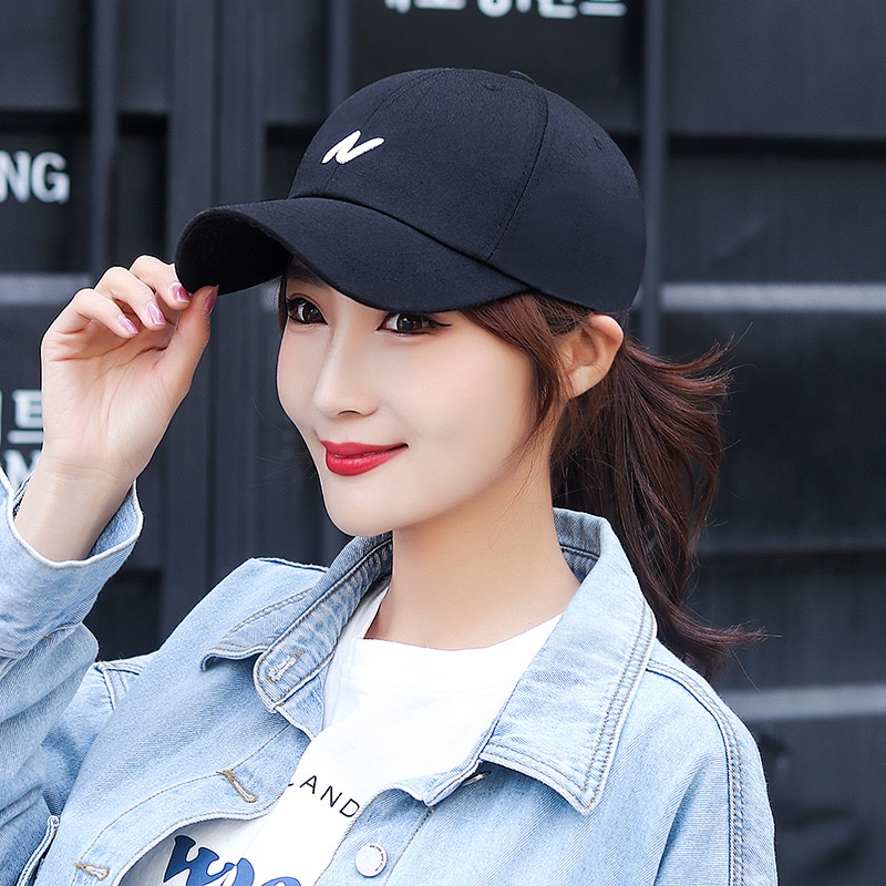 Mũ Lưỡi Trai Mềm Thêu Chữ N Phong Cách Thời Trang Cho Nam Và Nữ