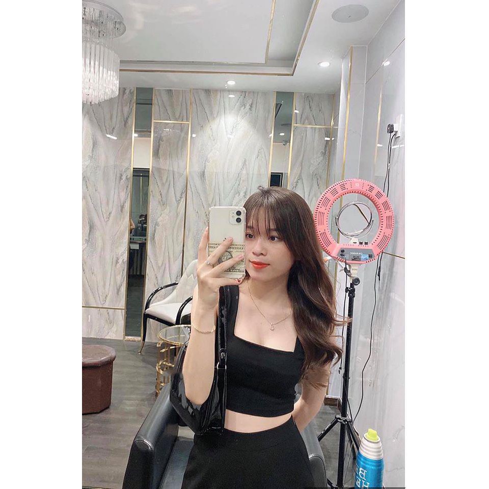 Áo Croptop Hai Dây Croptop Cổ Vuông Croptop Sát Lách