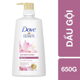 Dầu Gội Dove Óng Mềm Tự Nhiên 650g