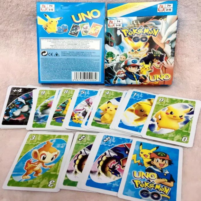 Thẻ bài Uno In Hình Hoạt Hình Bộ bài trò chơi Uno Classic, Wild, Skip Bo, Flip, Phase 10, DOS, BTS, Harry Porter,Supe