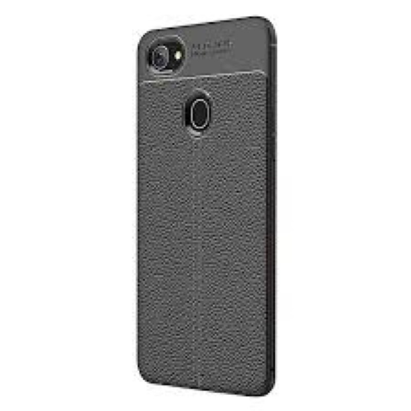 Ốp dẻo đen auto Cao cấp Vân Da Oppo F7