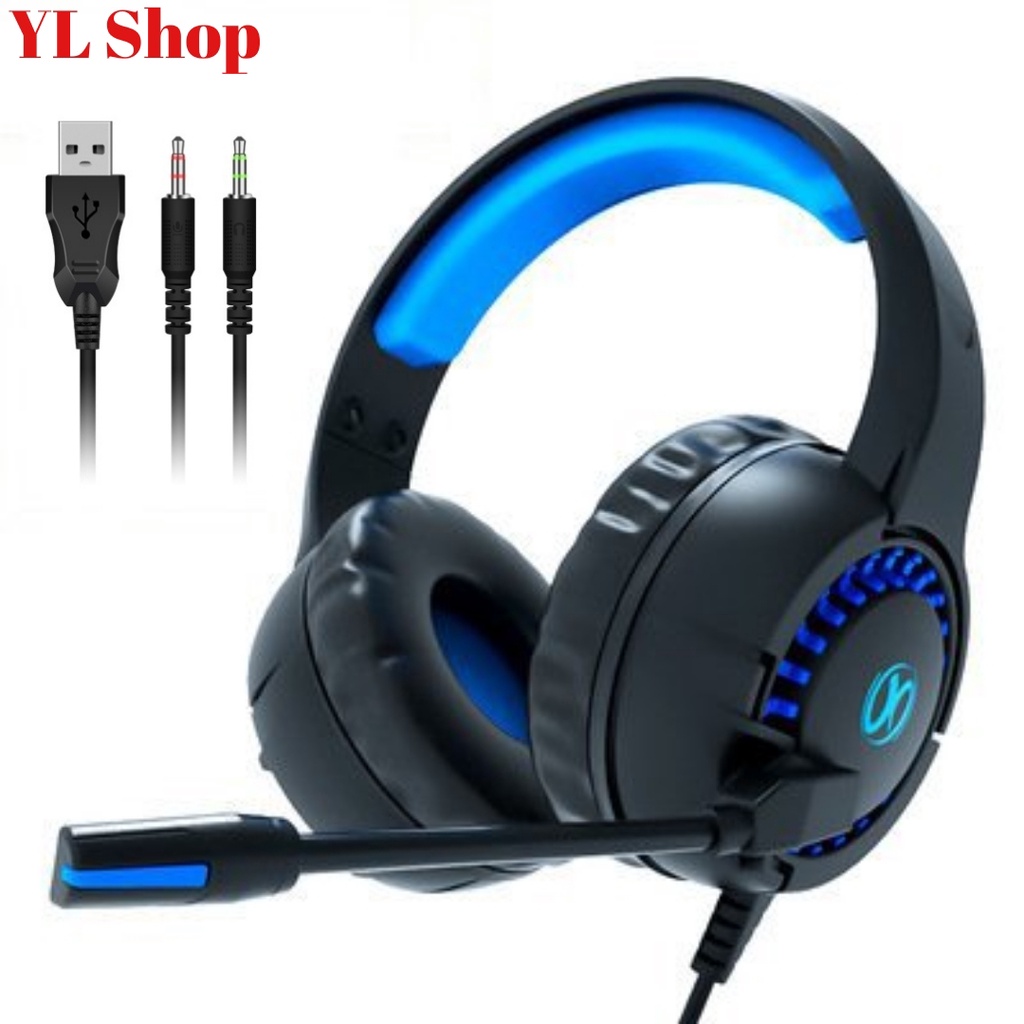 TAI NGHE GAME THỦ CHỤP TAI TN01-3.5MM CÓ LED VÀ MIC THOẠI DÙNG TỐT CHO CẢ ĐIỆN THOẠI VÀ MÁY TÍNH