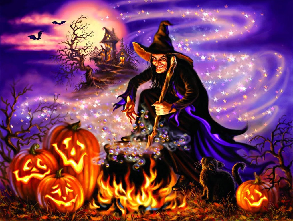 Bộ 1000 Miếng Giấy Xếp Hình Chủ Đề Halloween Độc Đáo