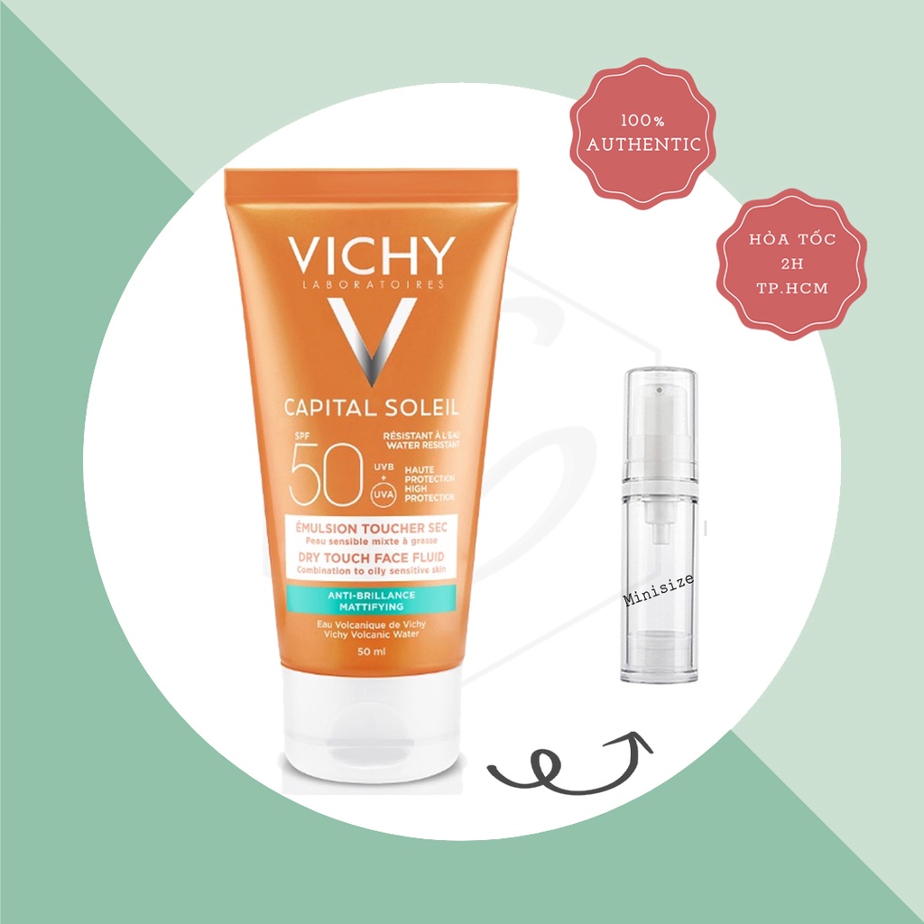 Kem Chống Nắng Vichy Capital Soleil Velvety (Da Khô) /Emulsion (Da Dầu)