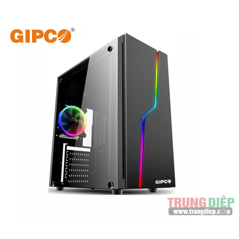 Vỏ máy tính (Case) Gaming GIPCO 5986LA LED RGB [no fan]