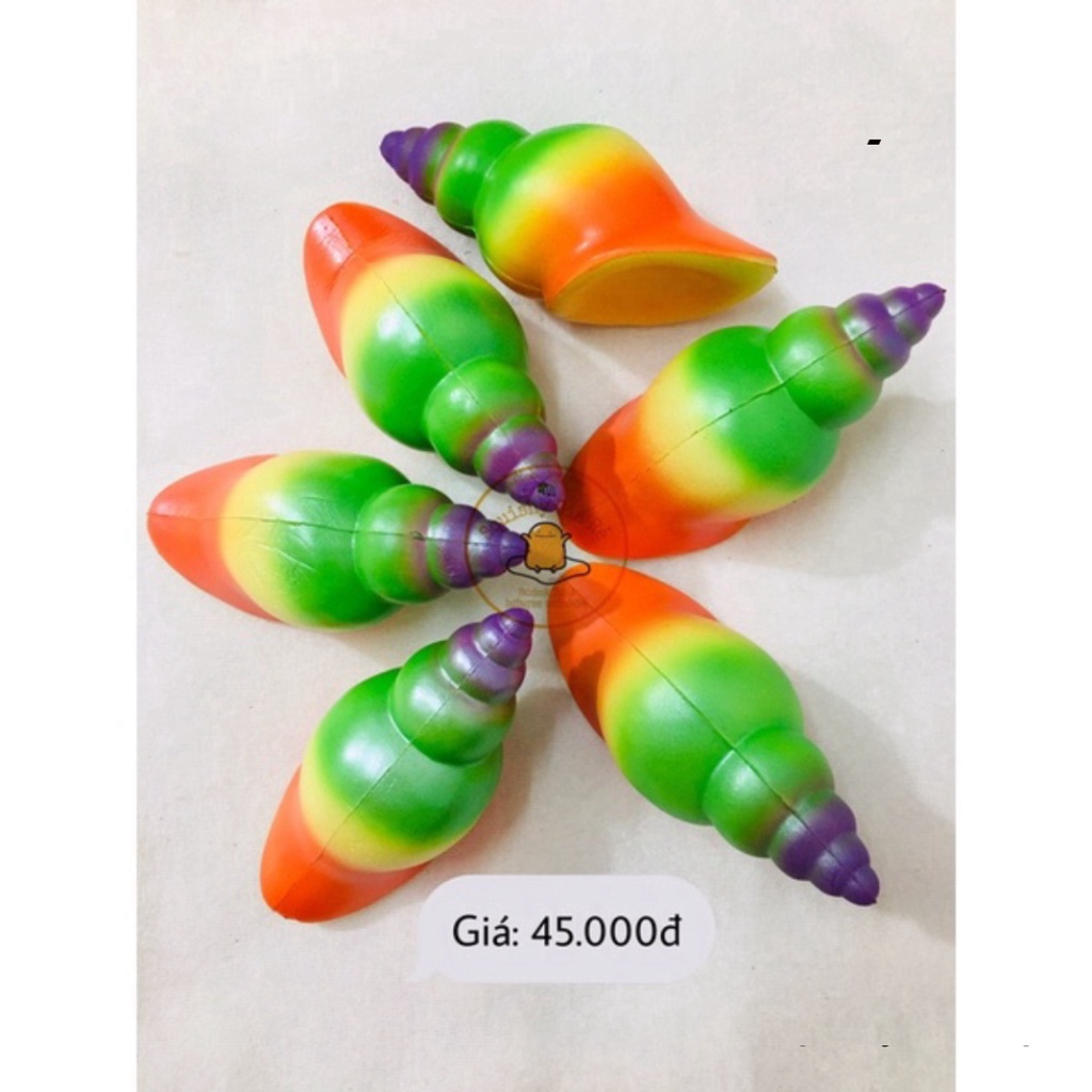 Squisy ốc siêu chậm tăng kèm bao bì trắng