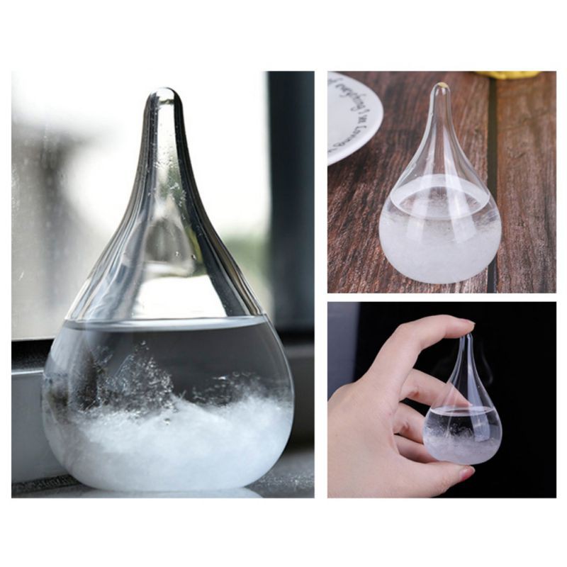 Bình Thủy Tinh Dự Báo Thời Tiết Hình Giọt Nước Độc Đáo
