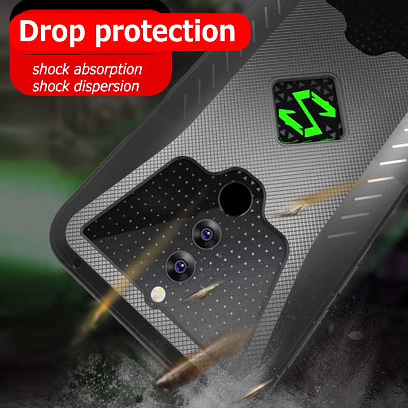 Bộ ốp lưng TPU chống sốc và phụ kiện tay cầm cho Xiaomi Black Shark Helo