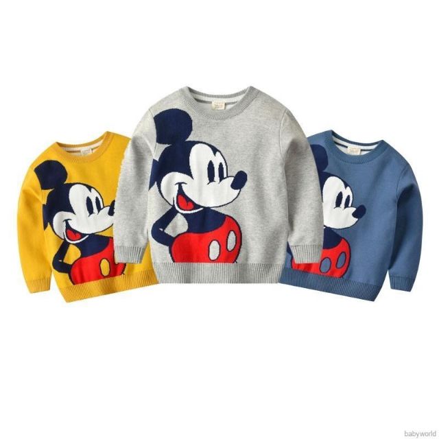 Áo nỉ chuột Mickey cao cấp có ảnh thật cho bé