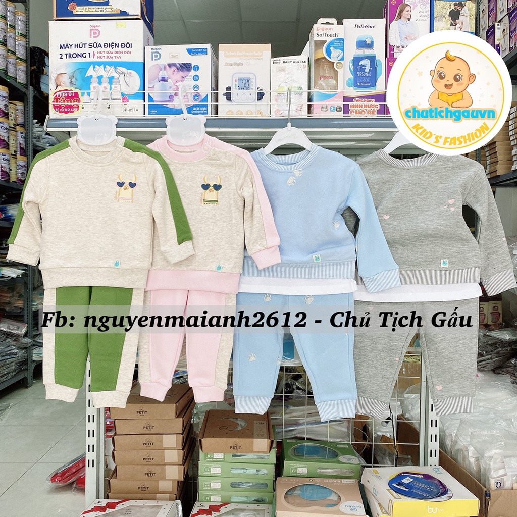 Bộ quần áo nỉ ấm cho bé hãng LIL-Little love