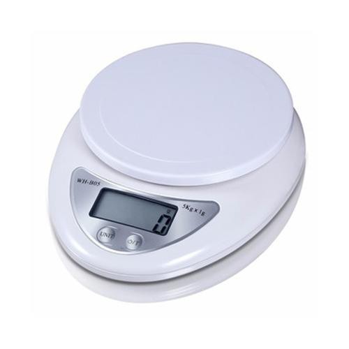 Cân tiểu ly , cân nhà bếp KITCHEN SCALE MAX 5kg (Trắng)