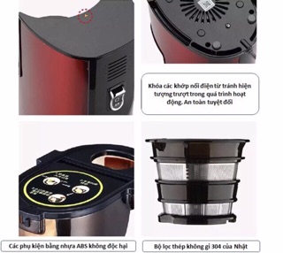 Máy ép chậm siêu bền RanBem 615 - Bảo hành 12 tháng