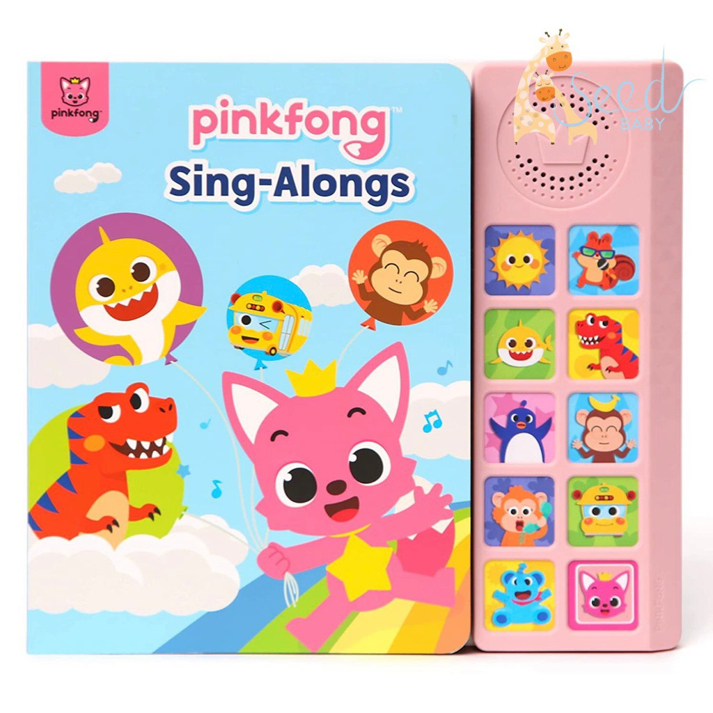 Sách âm nhạc Baby Shark - PinkFong chính hãng 6 chủ đề - Seed Baby