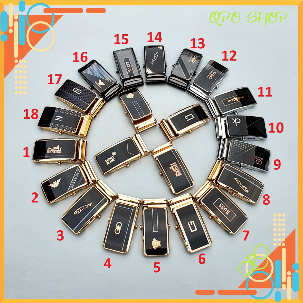 Đầu Khóa Thắt Lưng Nam, Đầu Khóa Lăn, Tì Cao Cấp Dùng Cho Dây Trơn