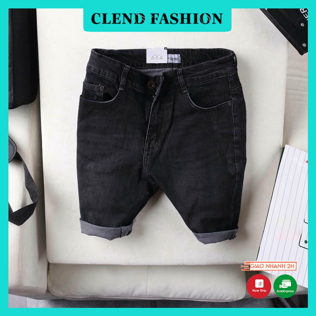 Quần Short , Quần Sọt Jean Nam Clend Fashion Chất Liệu Demin Co giãn Thoáng Mát Thời Trang Cao Cấp KV6