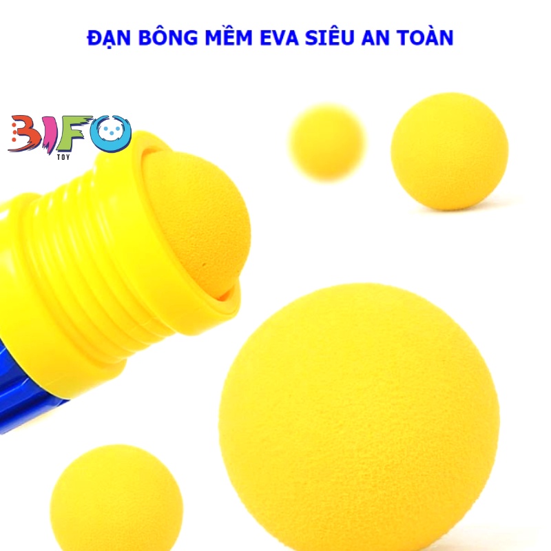 Đồ chơi bắn bóng bông mềm an toàn cho bé