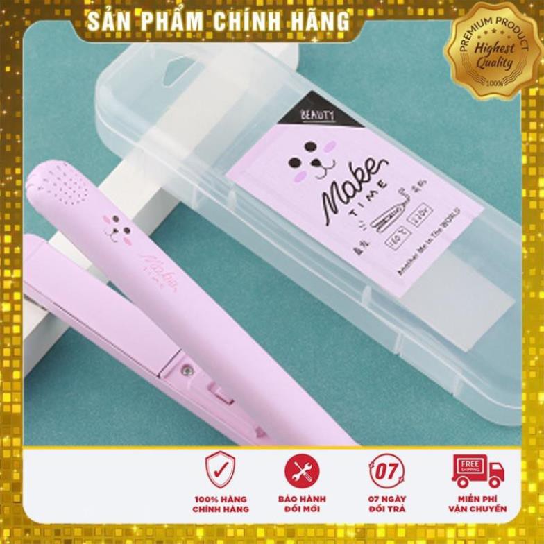 [ HOTTREND] Máy ép tóc duỗi tóc mini, máy kẹp uốn dập tóc mini giúp duỗi uốn thẳng tóc 2 trong 1