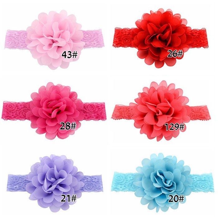 Băng đô KIDSBOWS 578 ren hoa co giãn dễ thương thời trang cho bé gái