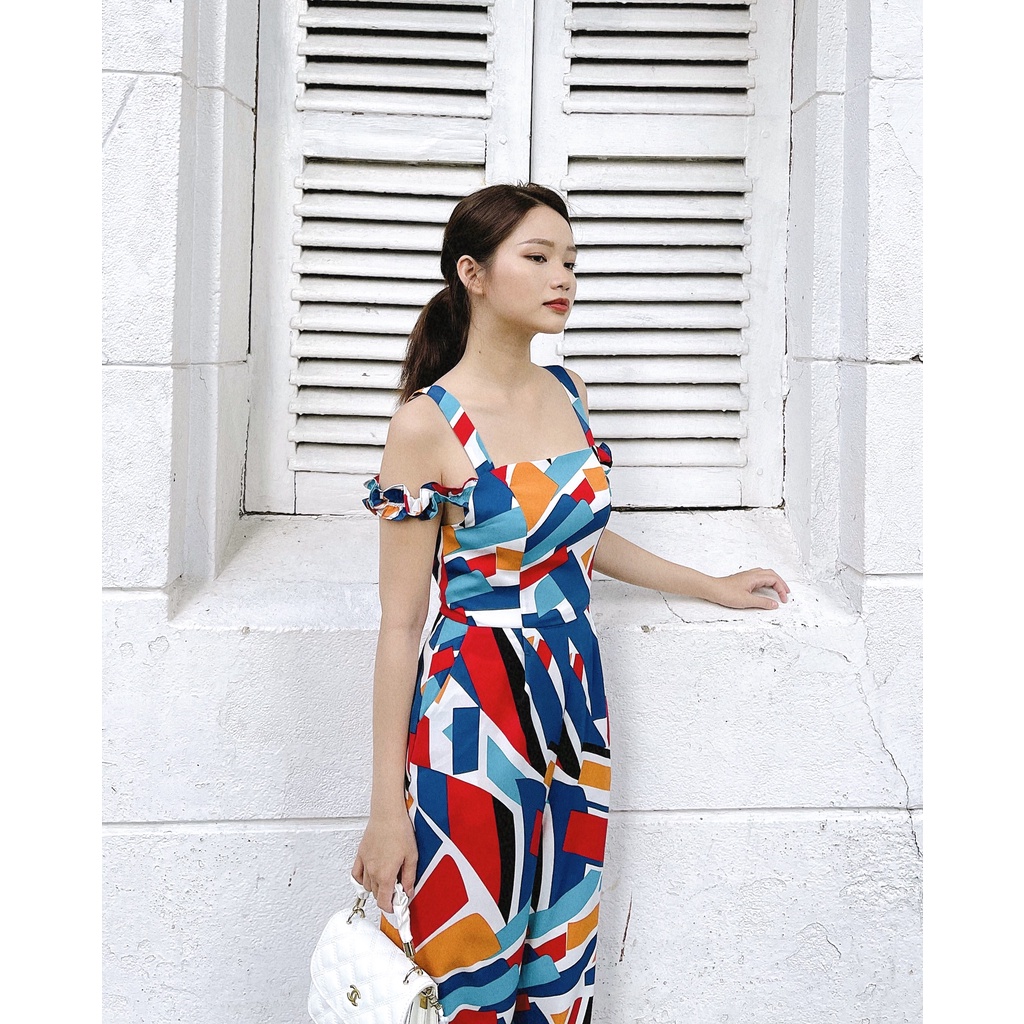 Jumsuit Hoạ Tiết Lập Thể - AD22005