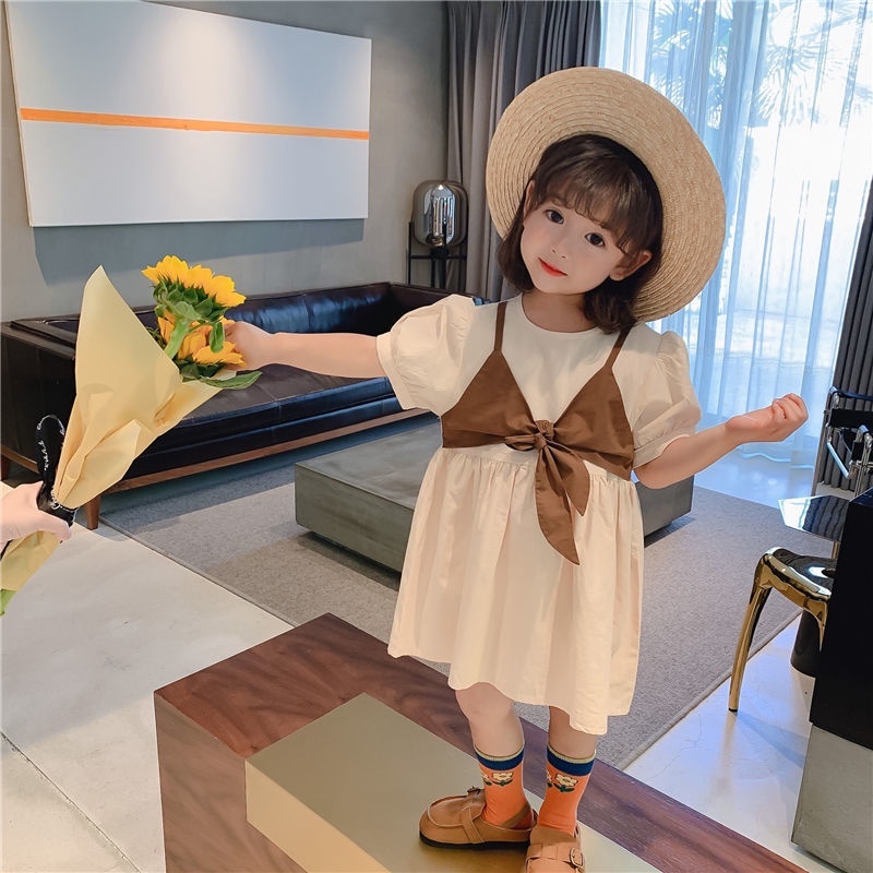 Váy cho bé gái đầm bé gái 8-18kg Tunkid phong cách Hàn Quốc chất đũi mềm mịn đáng yêu