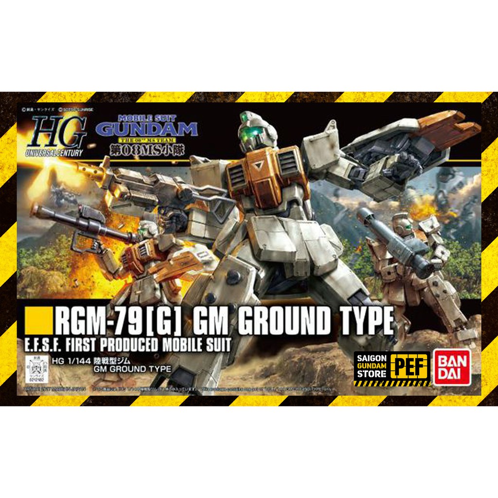 MÔ HÌNH LẮP RÁP GUNDAM BANDAI HGUC GM GROUND TYPE