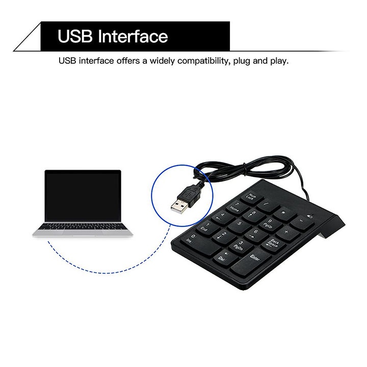 Bàn Phím Số Máy Tính Cổng USB Ít tiếng ồn