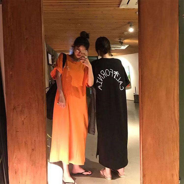 JSC Đầm Ngủ Dáng Rộng Tay Ngắn Plus Size Thời Trang Xuân Thu Cho Nữ
