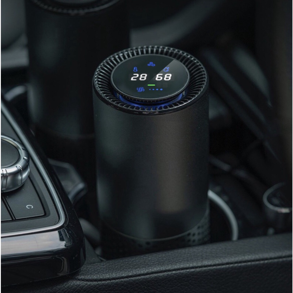 Máy Lọc Không Khí, Khử Mùi ôtô,Tạo ion âm HEPA Chíp Led Philips, Cảm biến Thông Minh . Bh 12 tháng