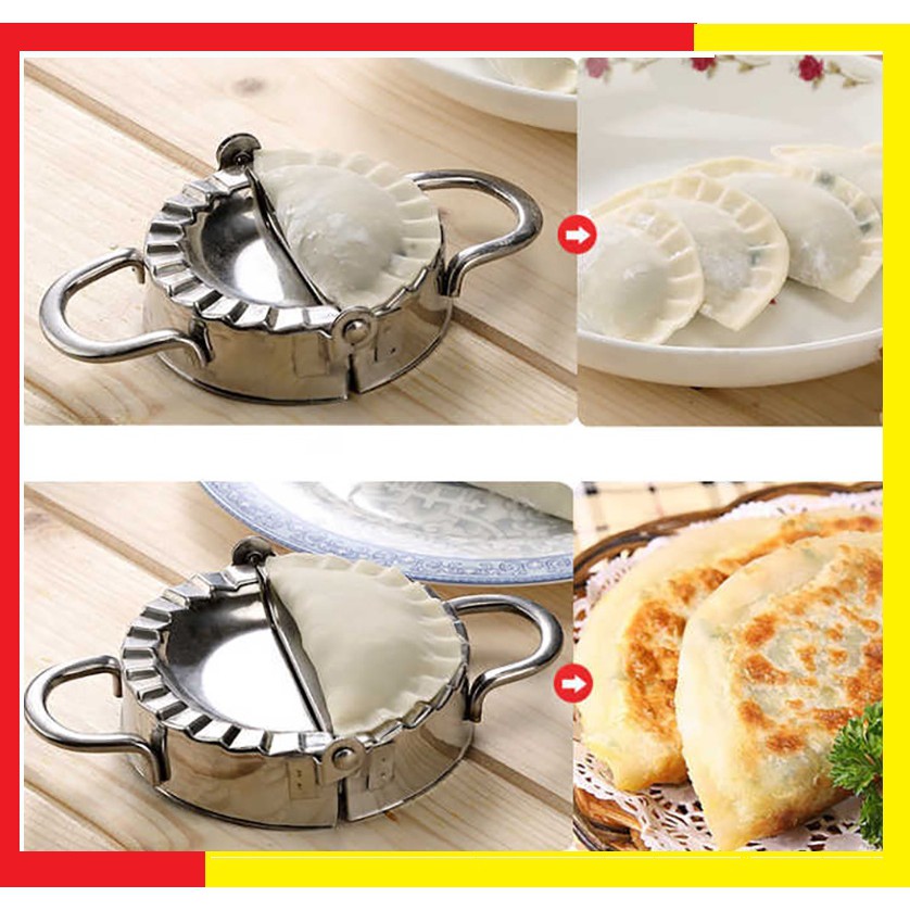 Khuôn làm Bánh Xếp, bánh Bột lọc, Sủi cảo INOX 304 - Loại to