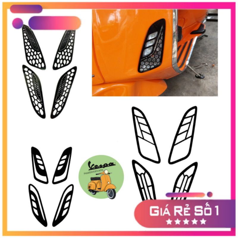 Bộ dán xi nhan trước sau cho Vespa Sprint/ Prima/ LX/ GTS