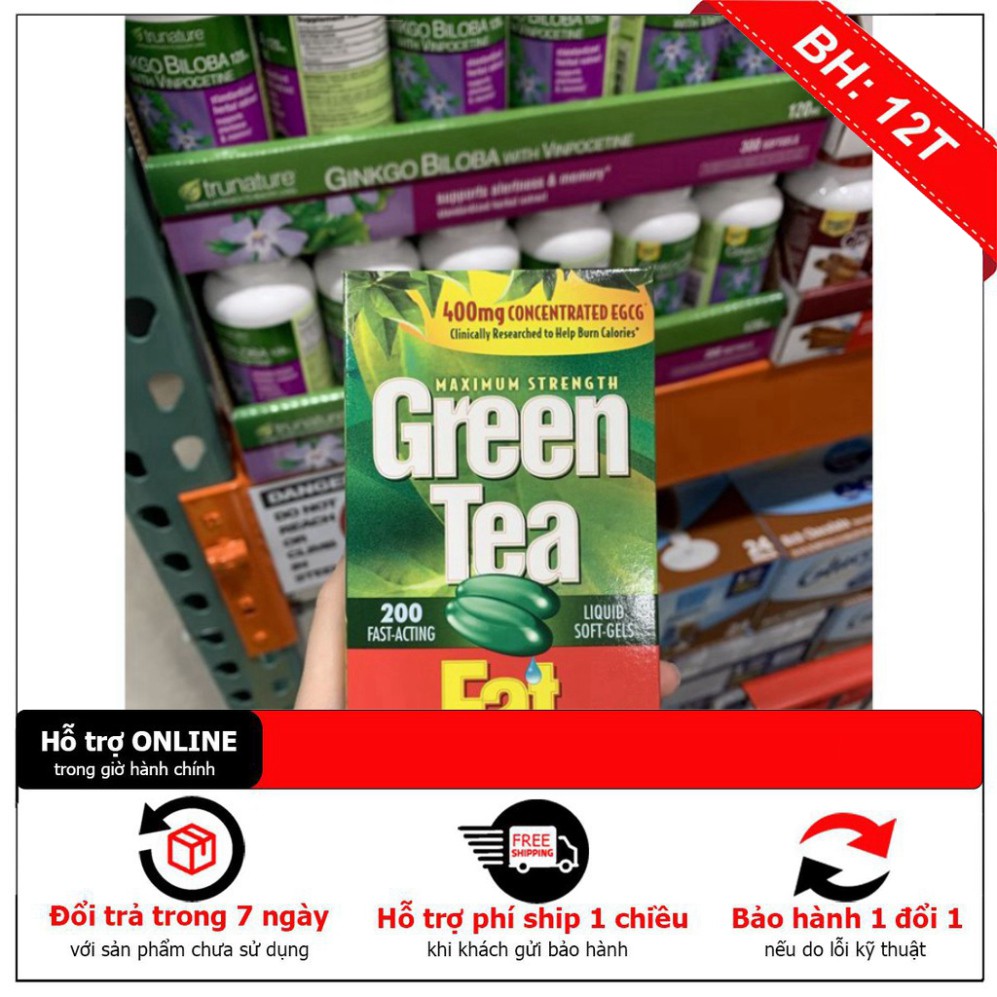 SALE NGHỈ BÁN Viên uống giảm cân từ trà xanh Green Tea Fat Burner 200 viên của Mỹ SALE NGHỈ BÁN