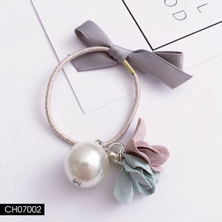 CH070 Cột tóc handmade hoa giấy tone pastel phong cách Hàn