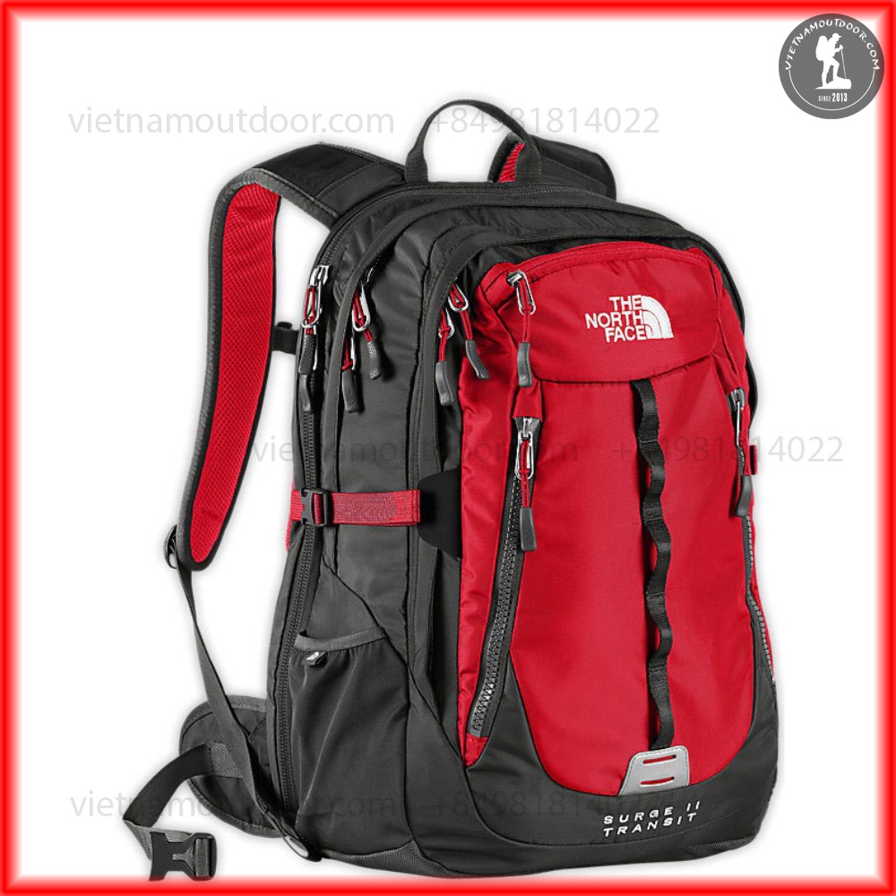 Balo nam The North Face Surge 2 transit -balo du lịch tnfCHỐNG SỐC- Đựng laptop 15, 16 inch Dây đeo trợ lực