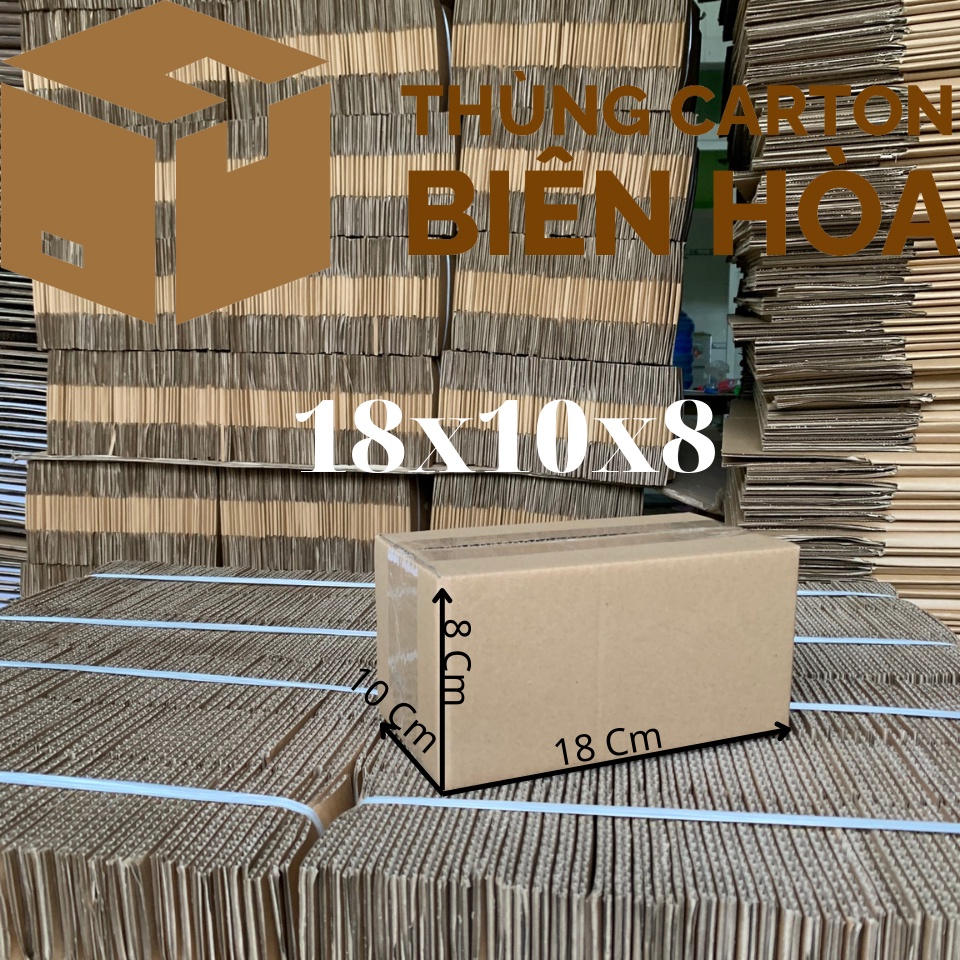 Hộp Giấy 18x10x8 - Hộp Sóng C Dày, Cứng