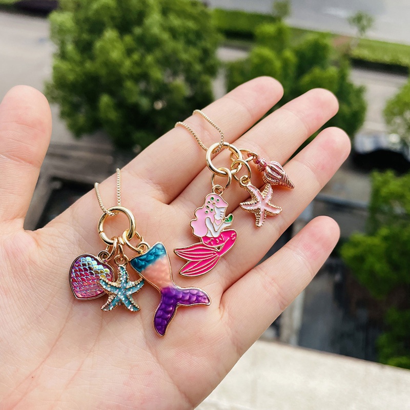 Vòng cổ Hợp Kim Mạ Điện Hình Sao Biển Nhiều Màu Sắc