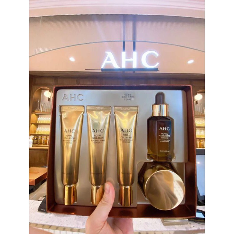 Set Dưỡng Da AHC Royal Collagen Chống Lão Hóa Chuyên Sâu