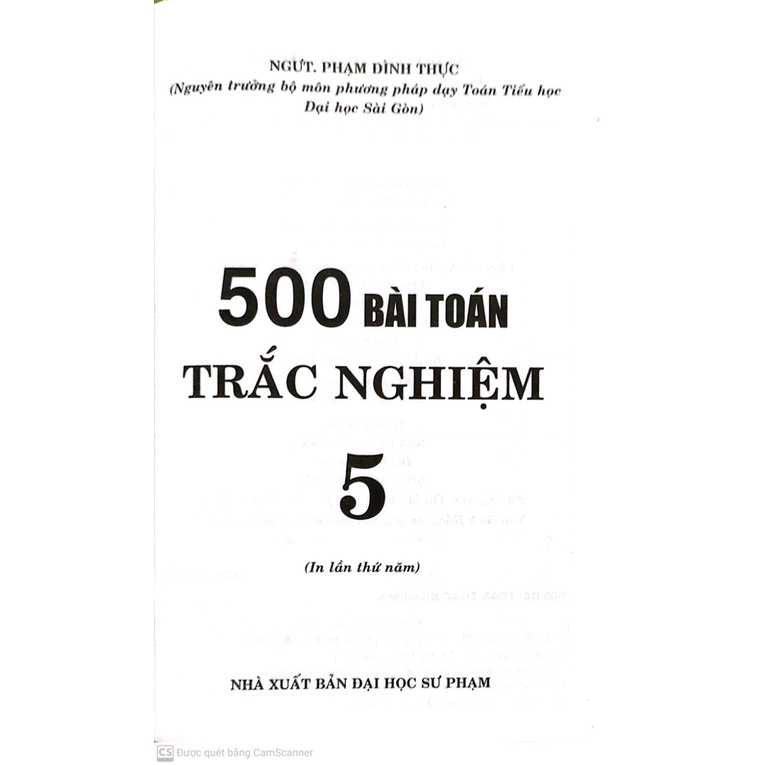 Sách-500 Bài Toán Trắc Nghiệm 5