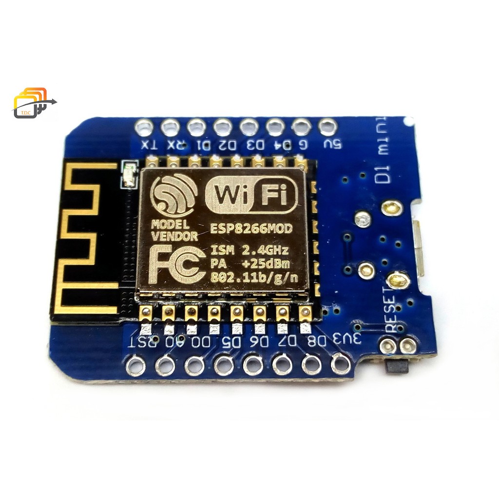 Bo mạch thu phát wifi ESP8266 WEMOS D1 MINI - Tự học Arduino