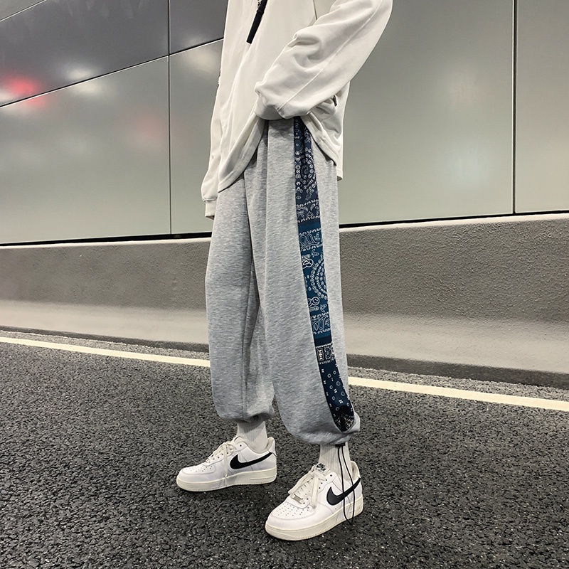 Quần ống rộng thoải mái phong cách Nhật Bản thời trang cho nam size M-3XL