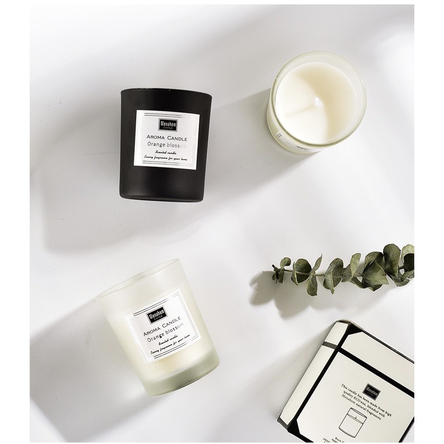 Nến thơm tự nhiên cao cấp, Hương Freesia và Hoa oải hương dịu nhẹ, Thư Giãn, Giảm Stress - Không Khói & An Toàn N02