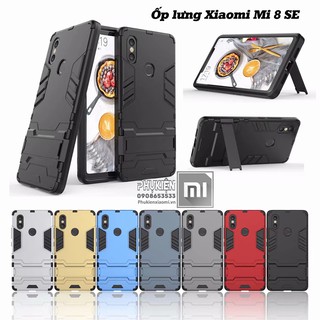 Ốp lưng xiaomi mi 8 se iron - man nhựa pc cứng viền dẻo chống sốc